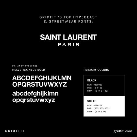 font ysl.